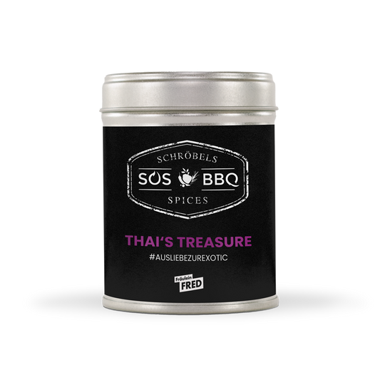 SOS BBQ Thai's Treasure Bio-Gewürzmischung in der 110-g-Blechdose