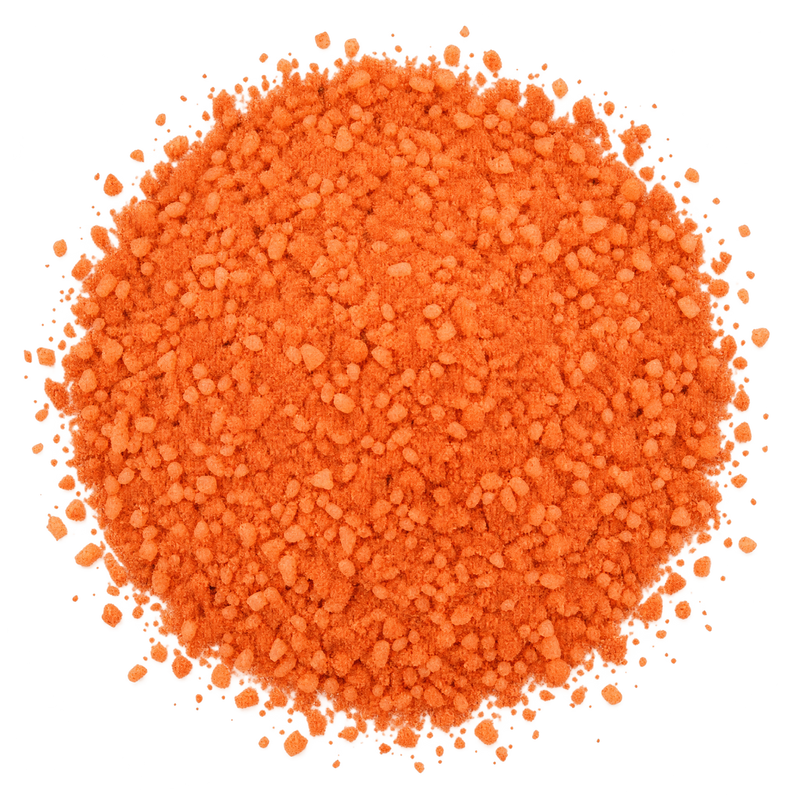 Chicken Gewürz Detailansicht – feines orangefarbenes Paprika-Gewürzsalz
