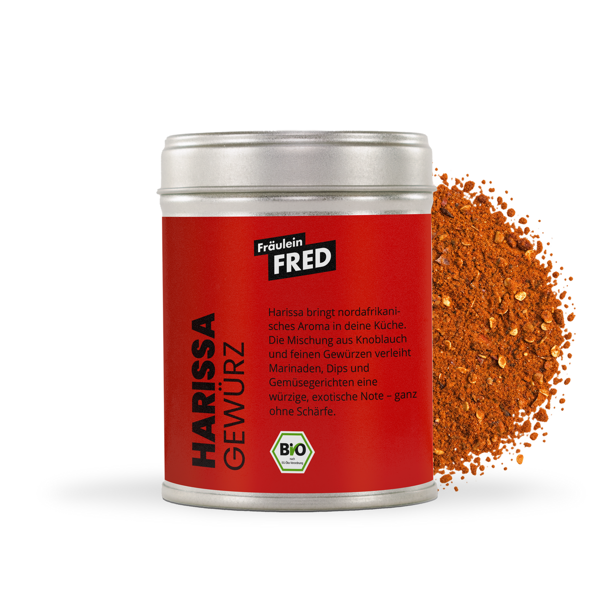 Harissa Gewürz Dose mit roter Harissa-Gewürzmischung