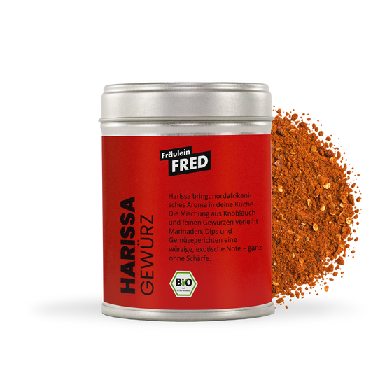 Harissa Gewürz Dose mit roter Harissa-Gewürzmischung