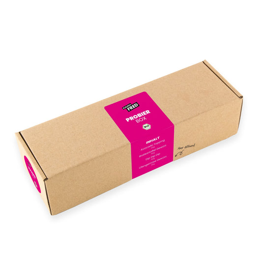 Probier Box von Fräulein Fred im Geschenkkarton