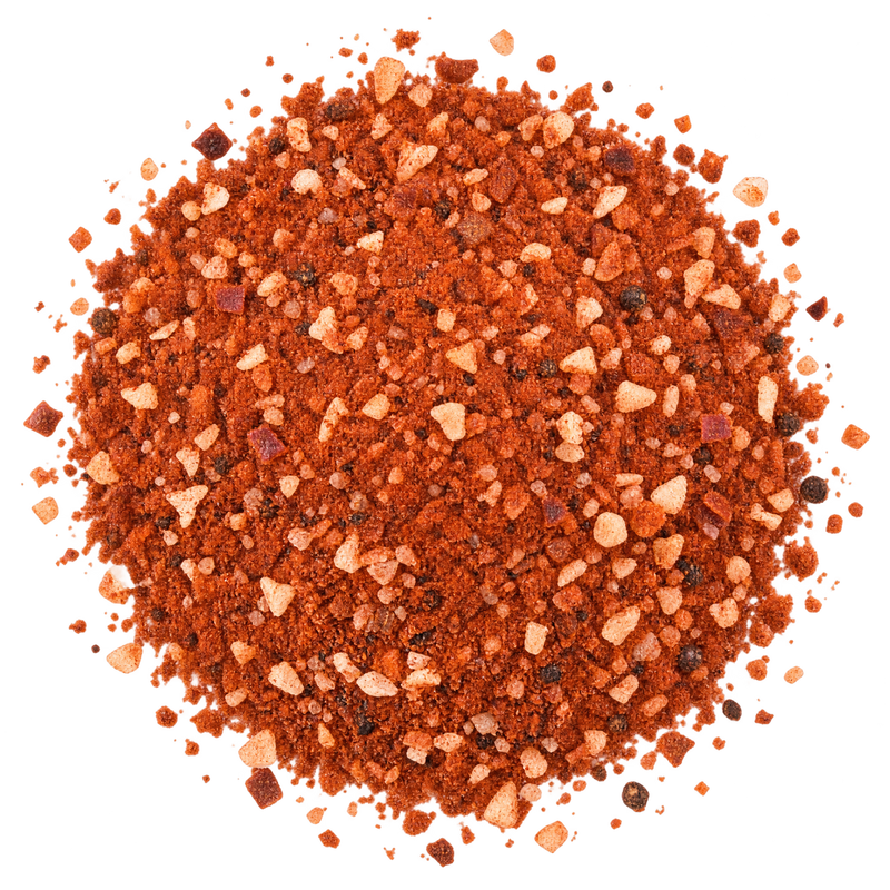 Smoky Dust BBQ Rub – grober roter Rub aus Räucherpaprika, Rauchsalz und Chipotle