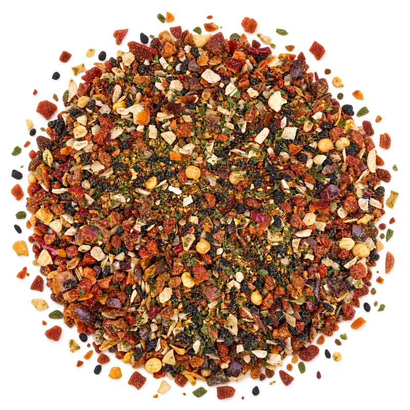 Tofu Gewürz – grobe Mischung mit Tomate, Paprika, Zwiebel, Knoblauch, Schwarzkümmel und Chili